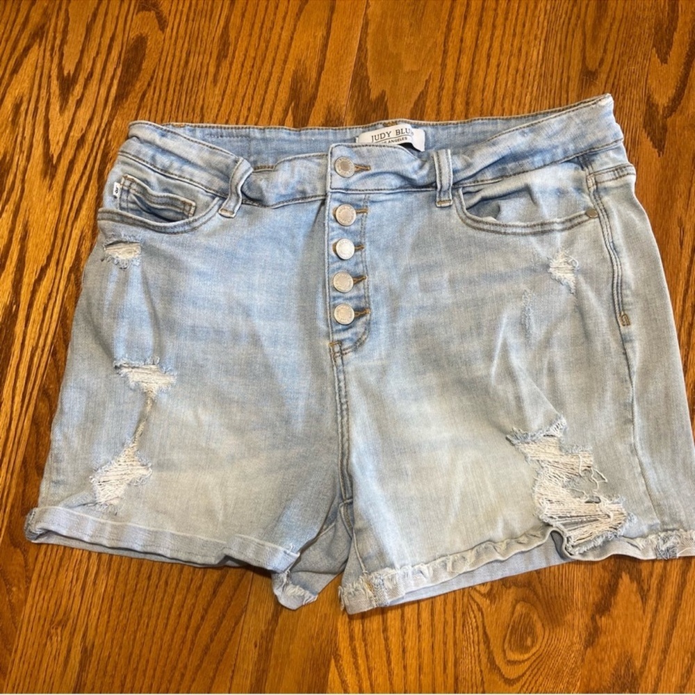 Judy Blue Button Up Shorts Size XL